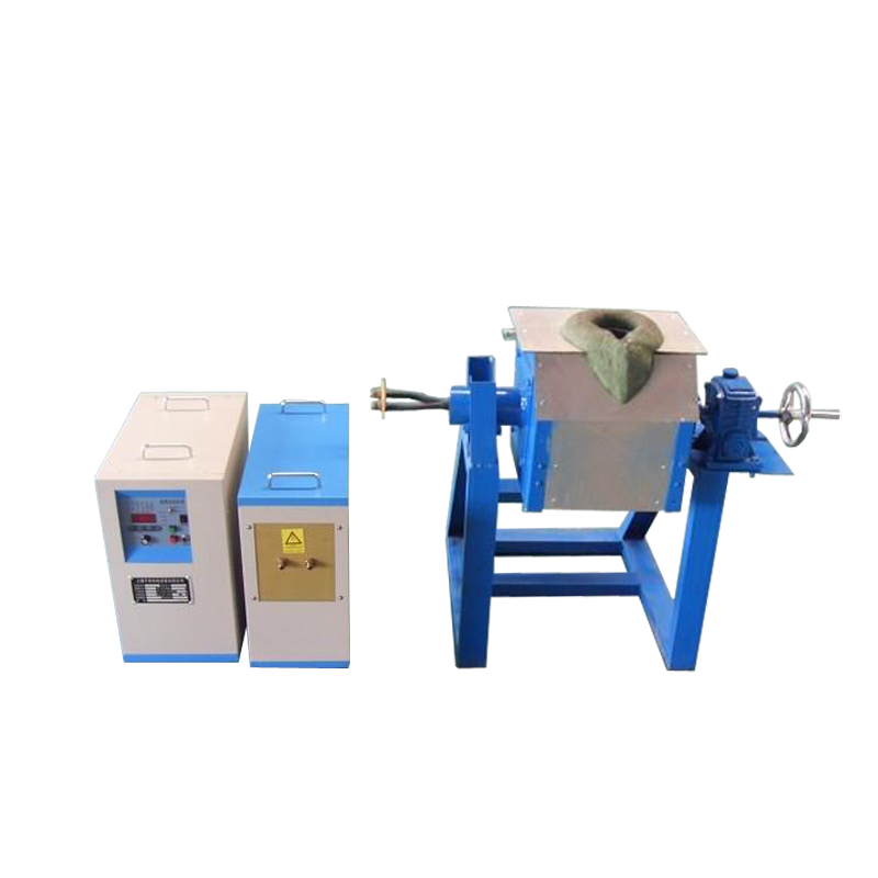 45KW中频熔铝�?50KG铝合金熔炼炉 們ր�式中频感应熔炼�? class=